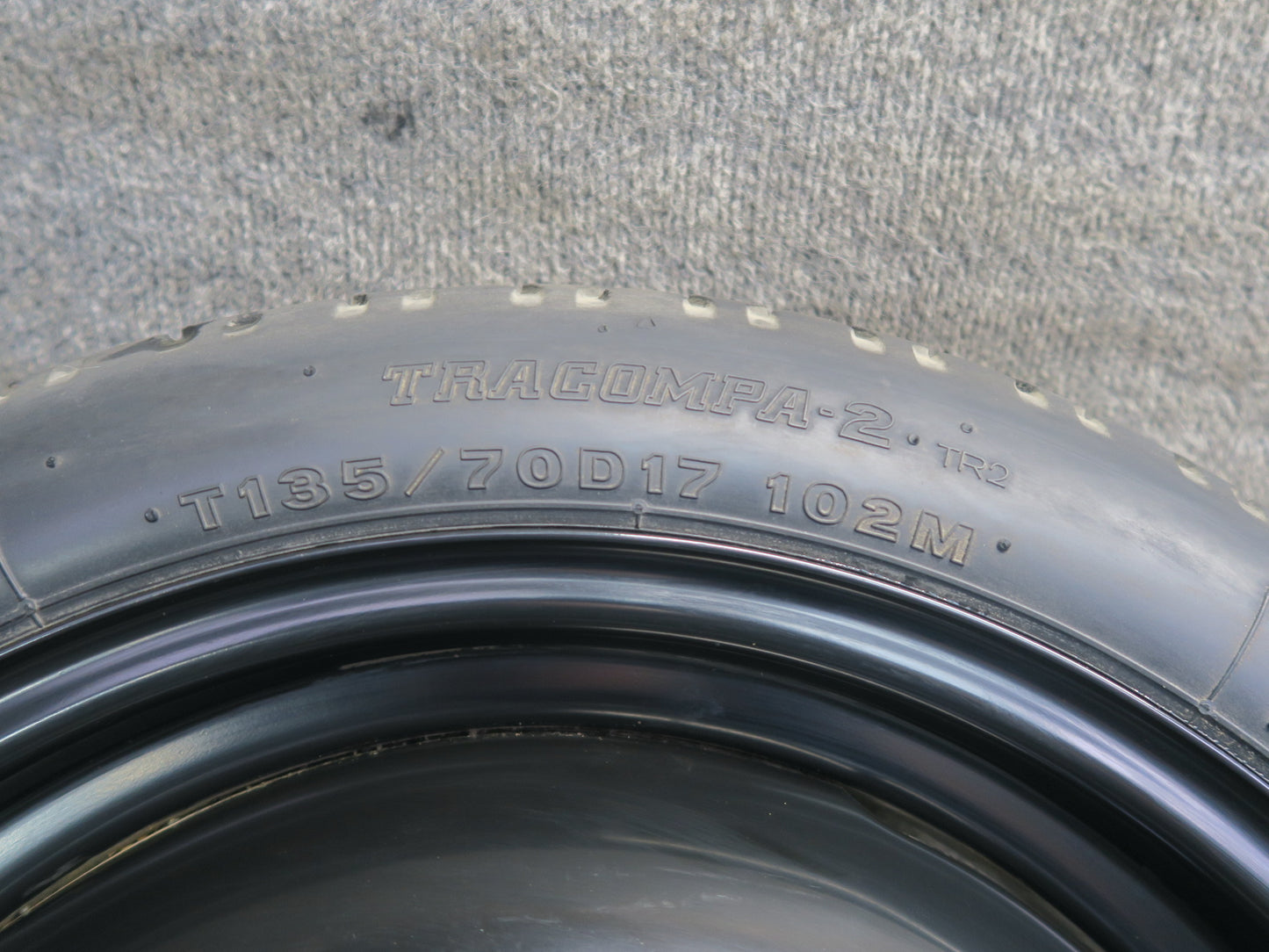05-09 Subaru Legacy Spare Tire R17" 17x4 Wheel Bridgestone TRACOMPA-2 T135/70