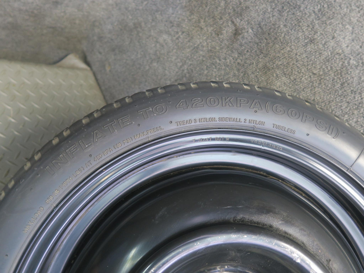 05-09 Subaru Legacy Spare Tire R17" 17x4 Wheel Bridgestone TRACOMPA-2 T135/70