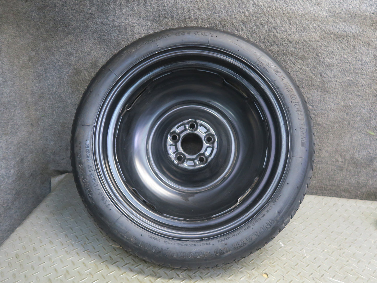 05-09 Subaru Legacy Spare Tire R17" 17x4 Wheel Bridgestone TRACOMPA-2 T135/70