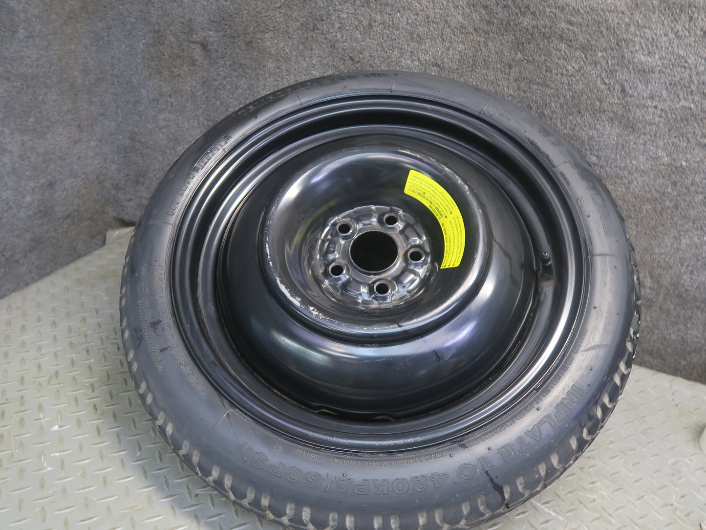 05-09 Subaru Legacy Spare Tire R17" 17x4 Wheel Bridgestone TRACOMPA-2 T135/70