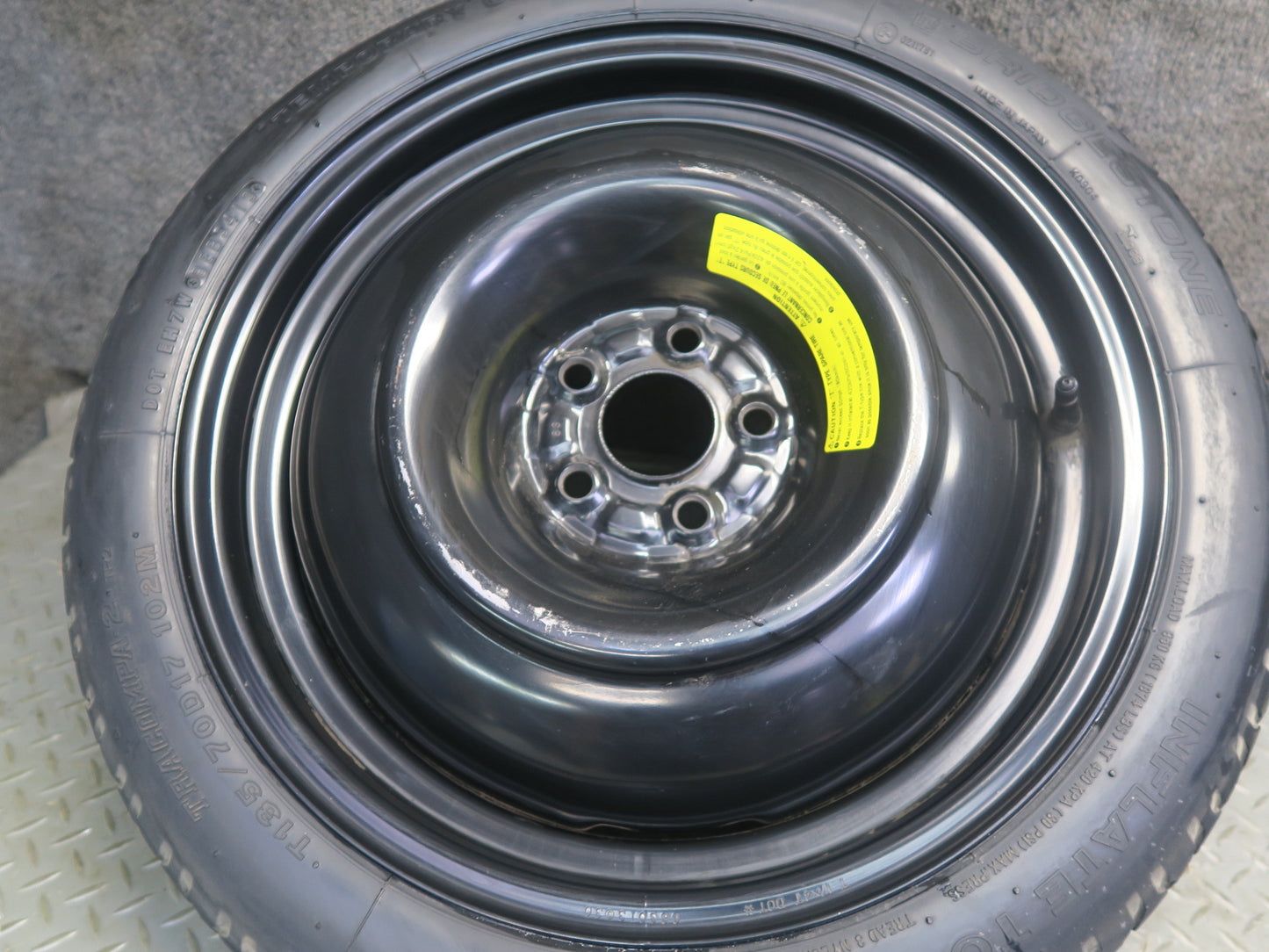 05-09 Subaru Legacy Spare Tire R17" 17x4 Wheel Bridgestone TRACOMPA-2 T135/70