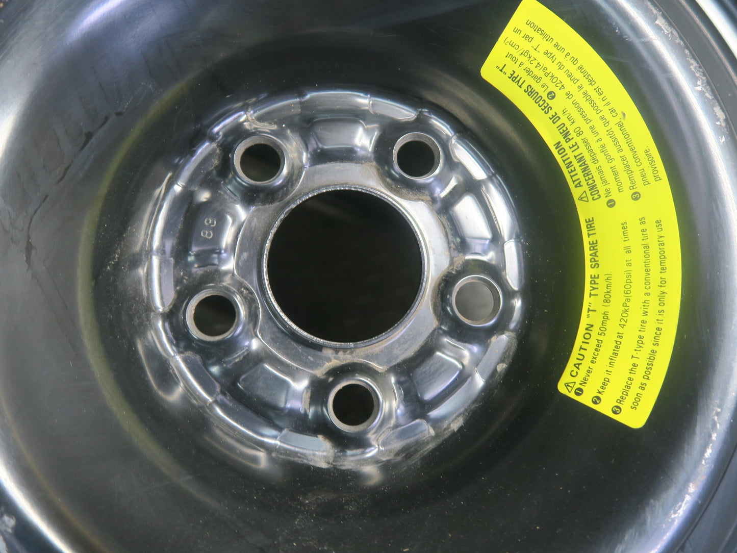 05-09 Subaru Legacy Spare Tire R17" 17x4 Wheel Bridgestone TRACOMPA-2 T135/70