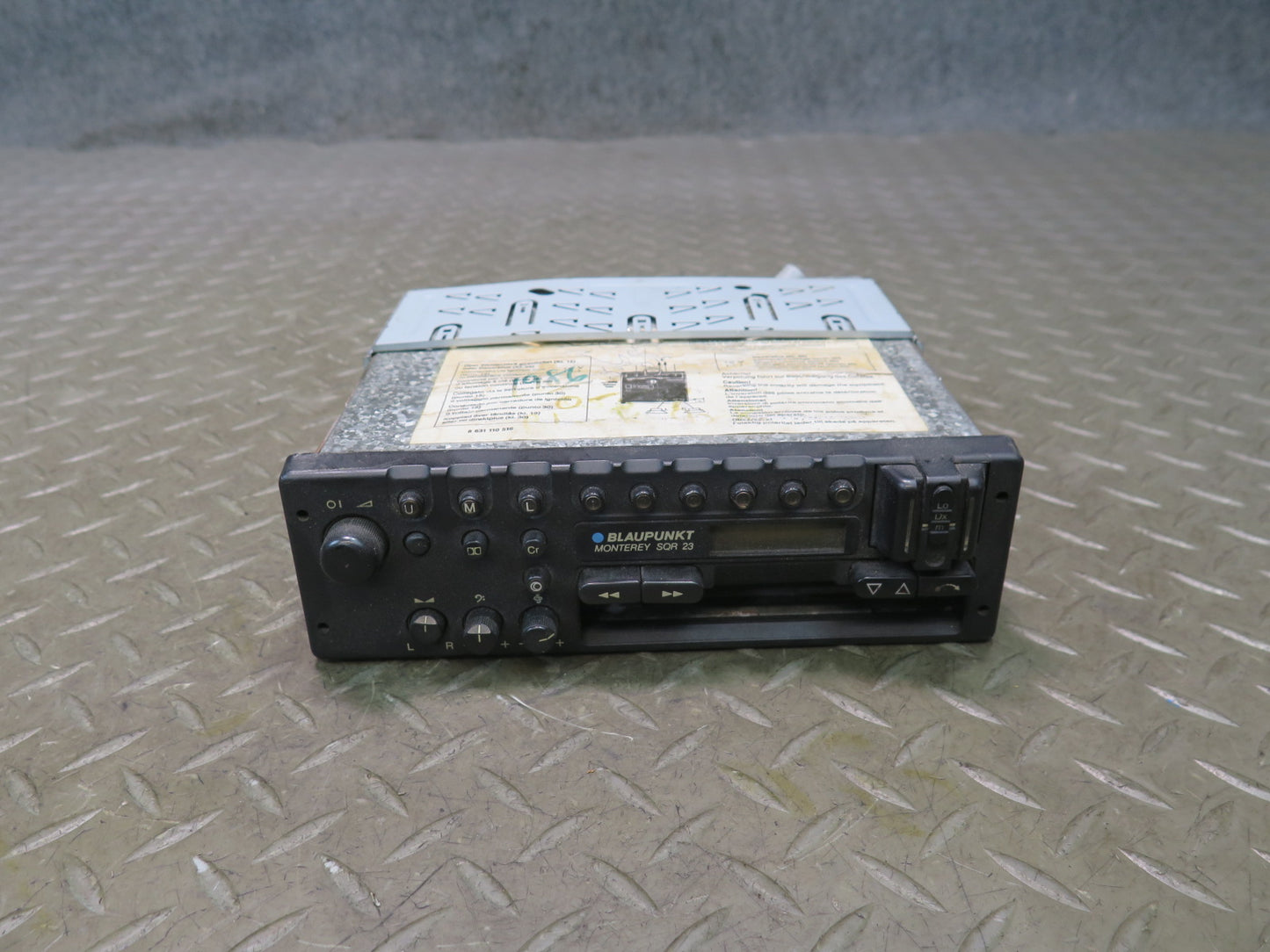 1986 Porsche 928 Blaupunkt Monterey SQR23 Car Stereo Cassette Radio Player