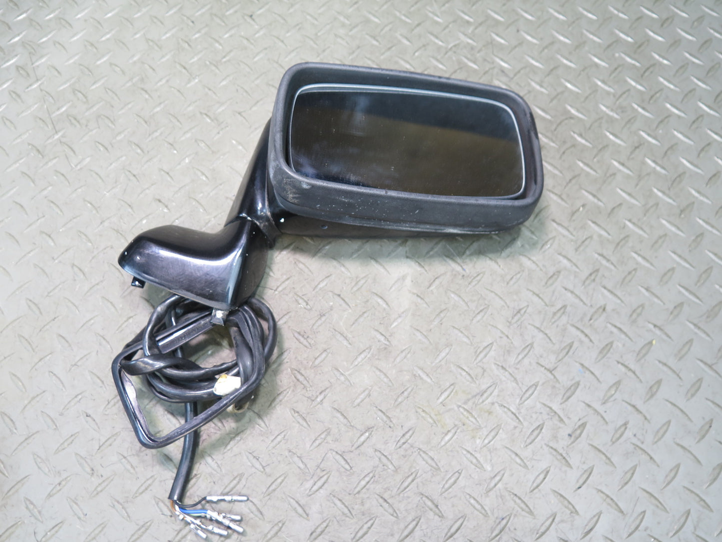 1984-1989 Porsche 928 Right Door Exterior Side View Power Mirror Black