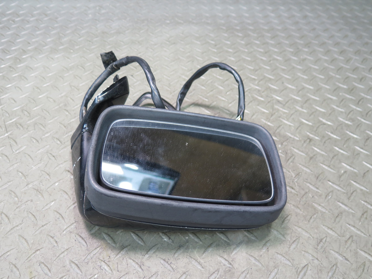 1984-1989 Porsche 928 Left Door Exterior Side View Power Mirror Black
