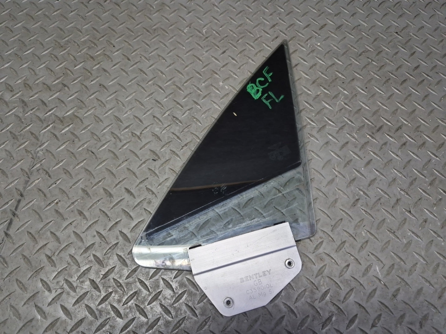 03-10 Bentley Continental GT Coupe Left Door Vent Glass Window