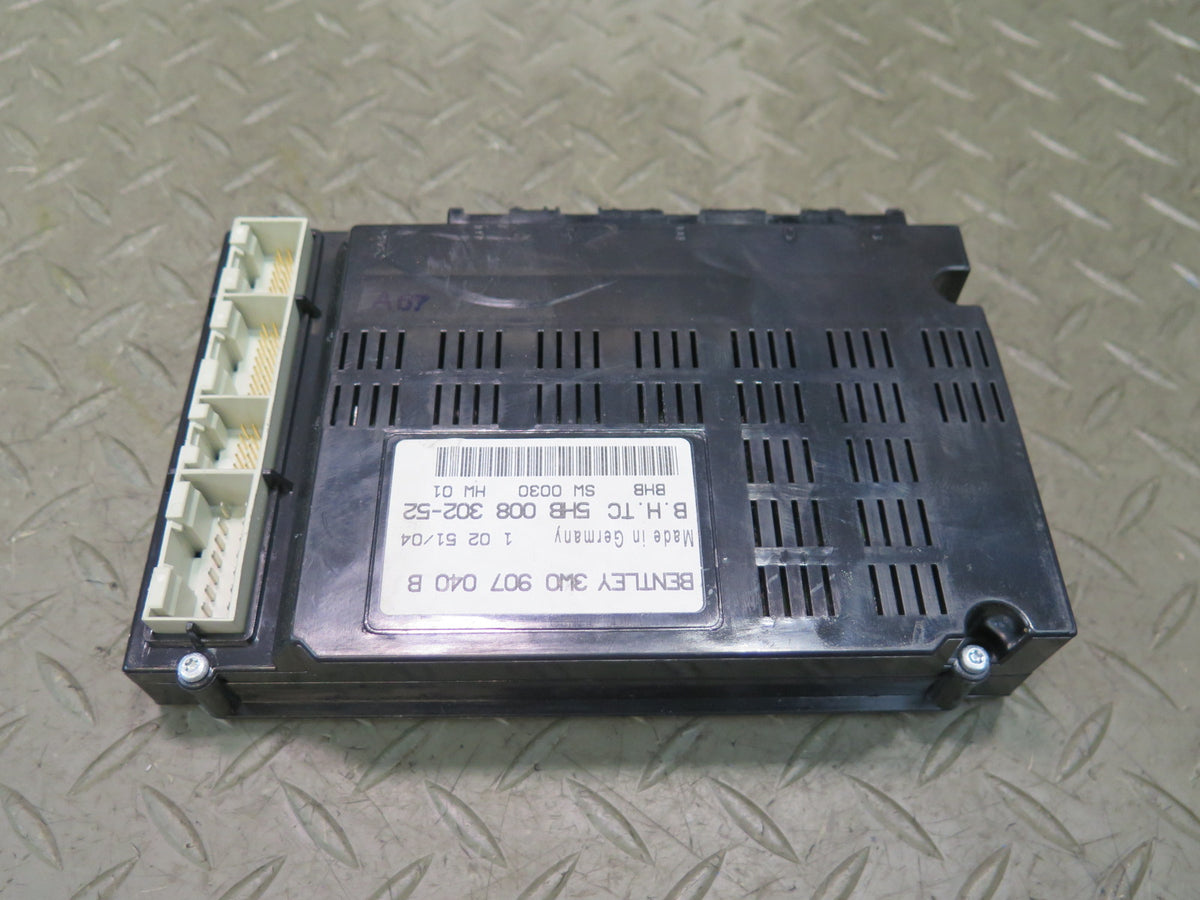 03-10 Bentley Continental GT A/C Heater Temperature Control Module 3W0907040B