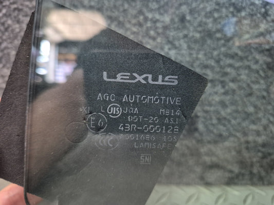 07-17 Lexus UVF46L LS600h LS600hL LS460 Rear Left Door Glass Window OEM