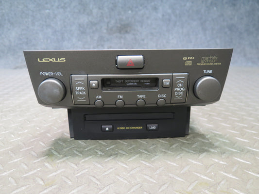 01-03 Lexus LS430 Mark Levinson Radio Cassette CD Player Receiver Head Unit OEM