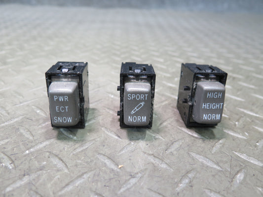 01-03 Lexus UCF30L LS430 Suspension Sport Norm Height ECT Control Switch Set OEM