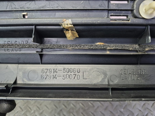 01-06 Lexus UCF30L LS430 Set of 2 Front Door Scuff Sill Plate Trim Panel OEM