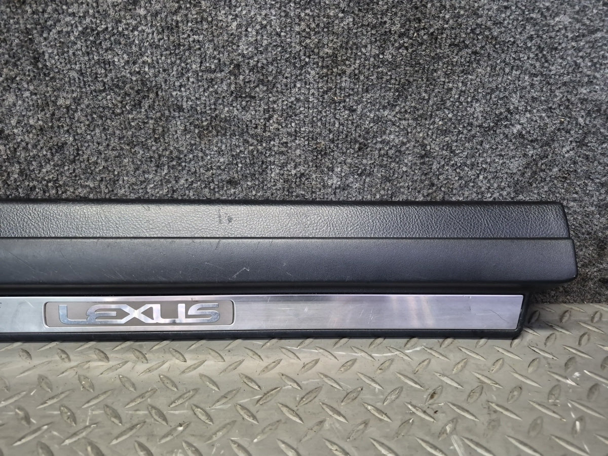 01-06 Lexus UCF30L LS430 Set of 2 Front Door Scuff Sill Plate Trim Panel OEM