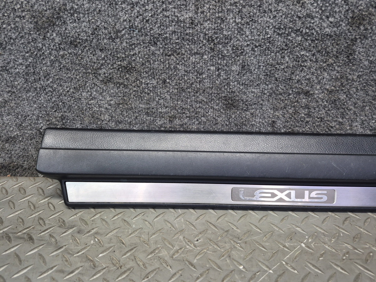 01-06 Lexus UCF30L LS430 Set of 2 Front Door Scuff Sill Plate Trim Panel OEM