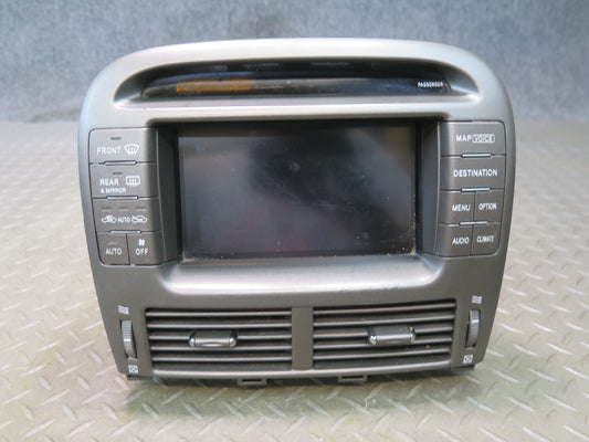 01-03 Lexus UCF30L LS430 GPS Navi DVD Player Control Head Unit 86111-50150 OEM