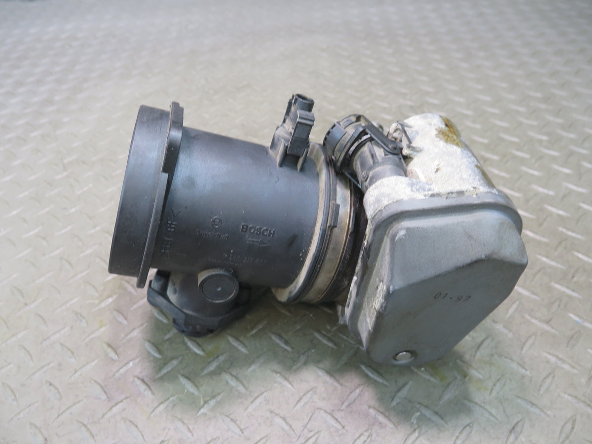 96-98 Mercedes R129 SL500 M119 Mass Air Flow Meter MAF Sensor w Throttle Body