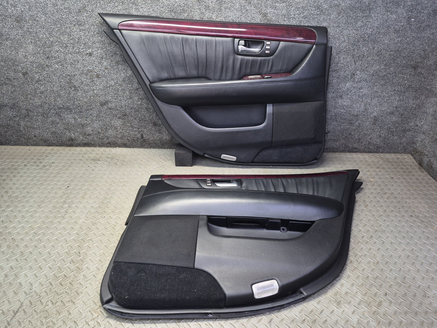 01-03 Lexus UCF30L LS430 Set of 2 Rear Door Interior Trim Cover Panel OEM