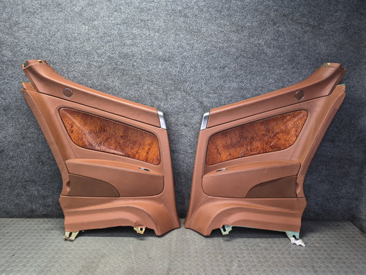 03-10 Bentley Continental GT Coupe Rear Quarter Interior Trim Cover Panel Set
