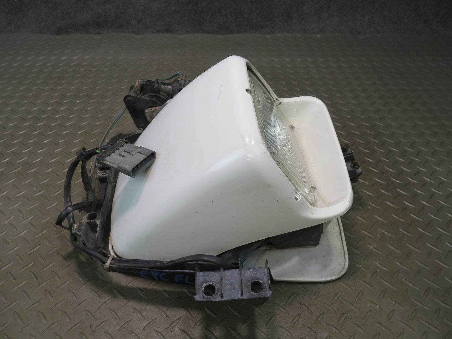 91-96 Chevrolet Corvette C4 Right POP UP Headlight Lamp w Motor & Cover Assy OEM