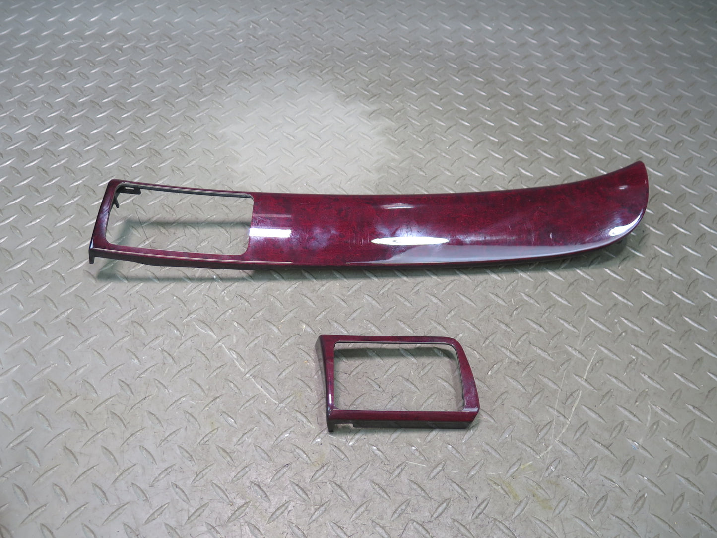 01-03 Lexus UCF30L LS430 Set of 2 Dash Left & Right RED Wood Trim Cover OEM