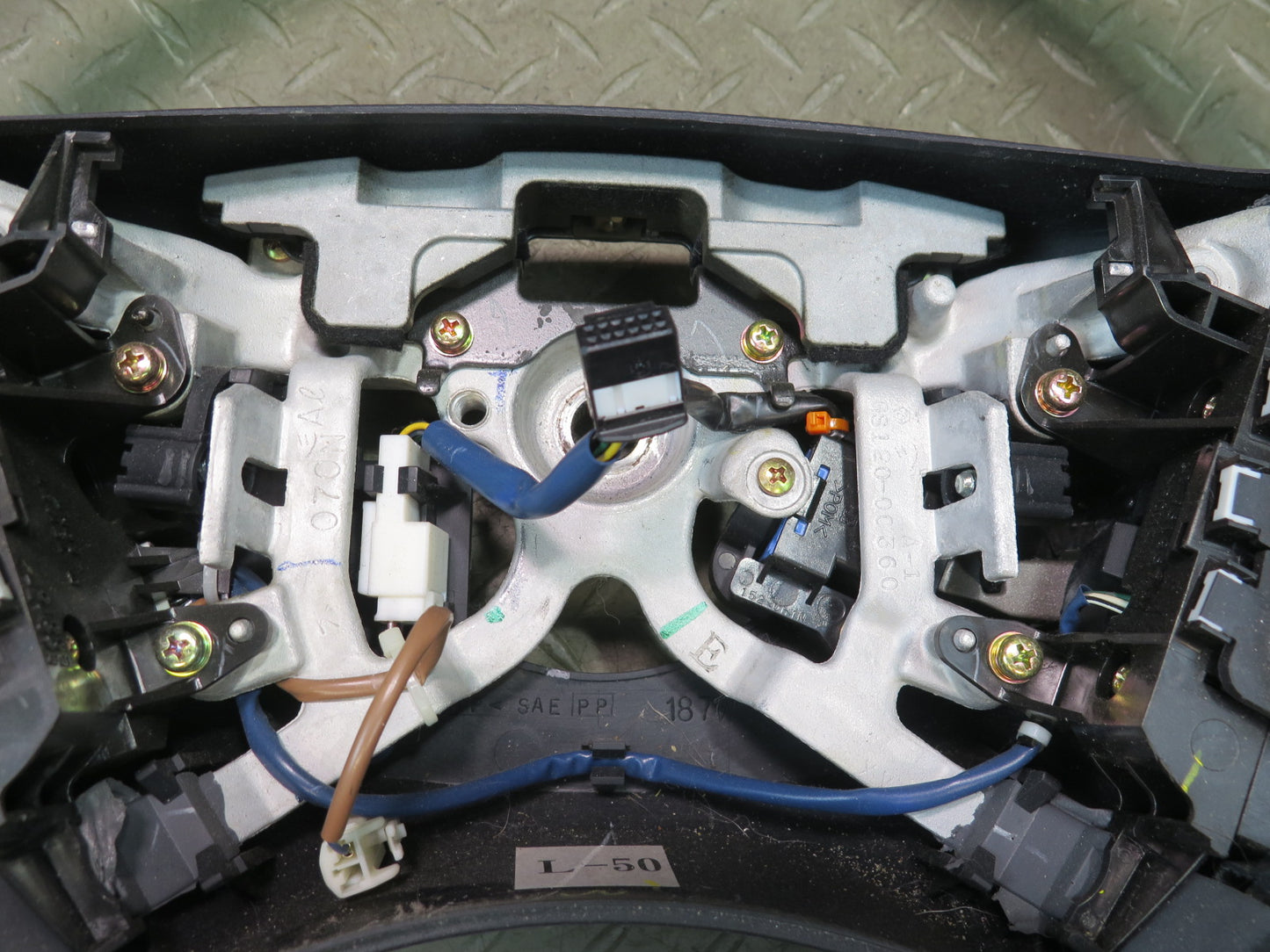 01-03 Lexus UCF30L LS430 Leather RED Wood Steering w Controls Switch OEM