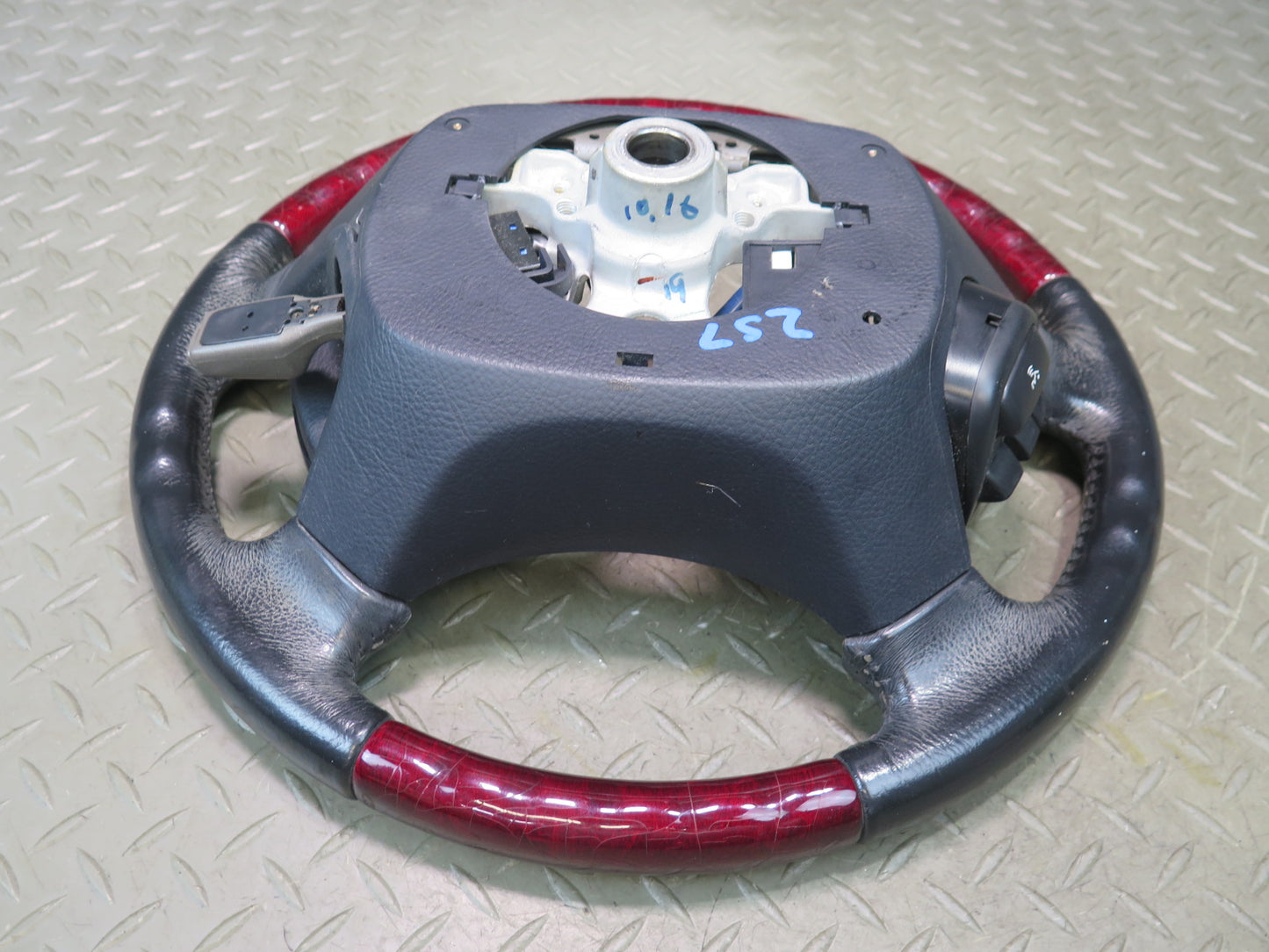 01-03 Lexus UCF30L LS430 Leather RED Wood Steering w Controls Switch OEM