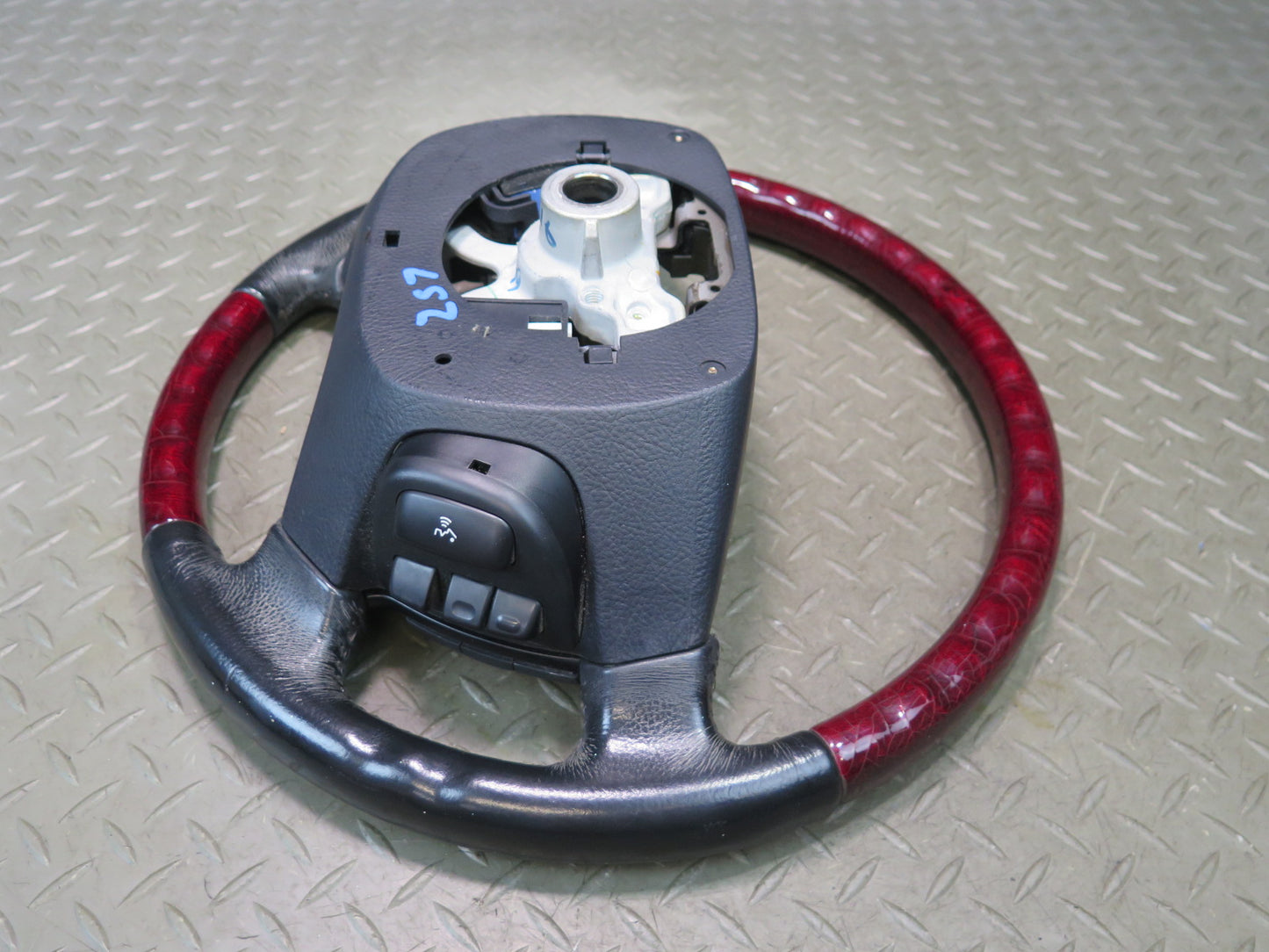 01-03 Lexus UCF30L LS430 Leather RED Wood Steering w Controls Switch OEM