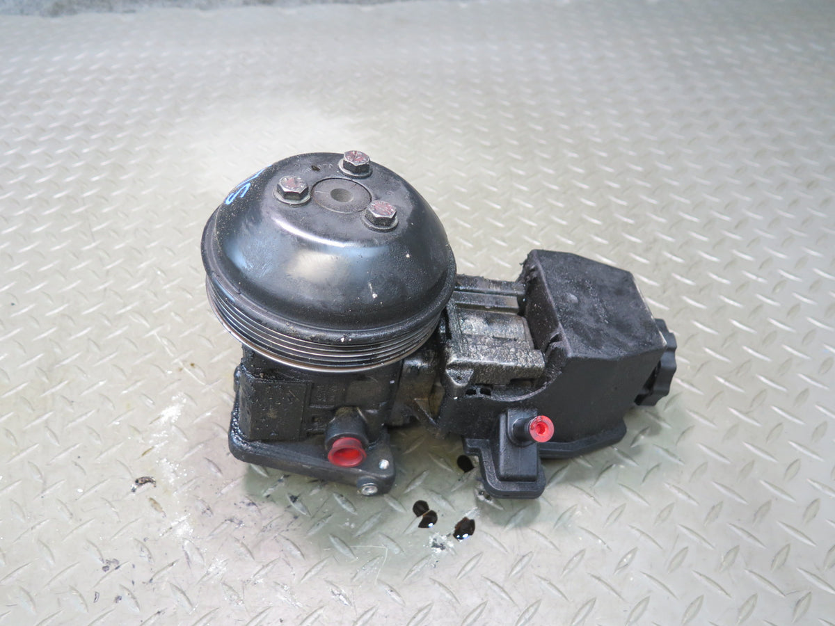 96-98 Mercedes R129 SL500 Power Steering Pump w Support Bracket OEM