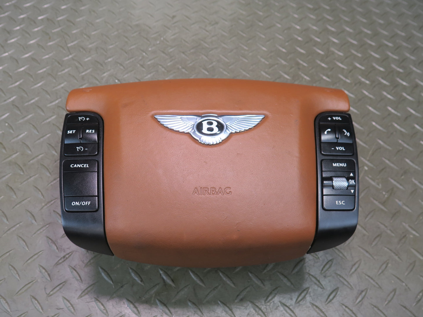 03-12 BENTLEY CONTINENTAL GT FRONT LEFT DRIVER SIDE STEERING WHEEL SRS AIRBAG OEM