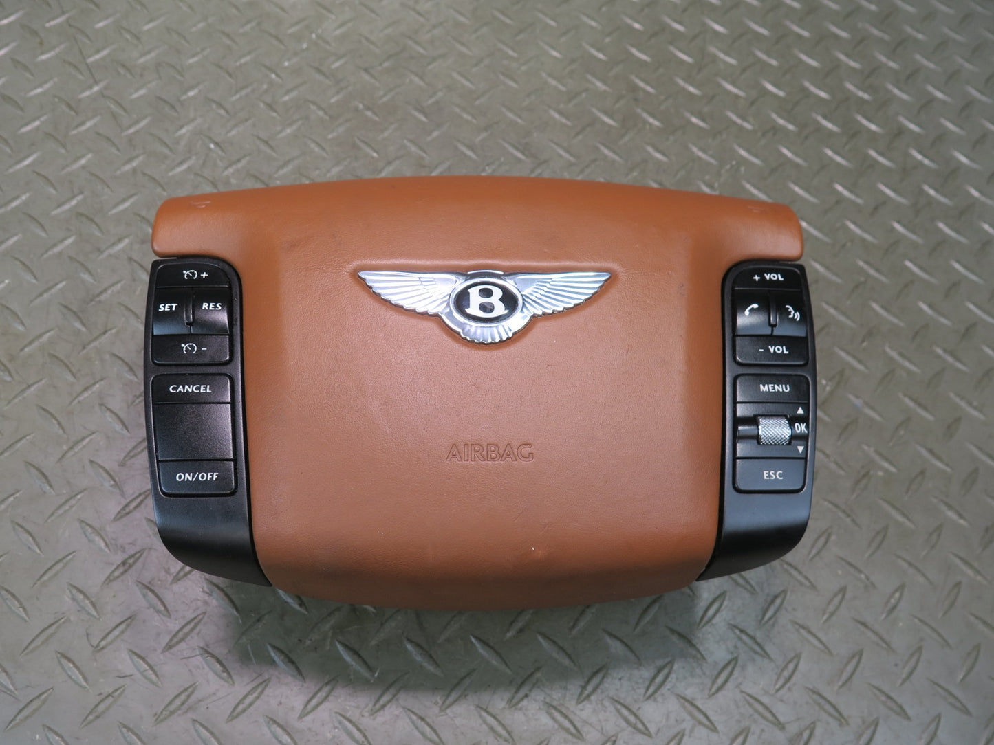 03-12 BENTLEY CONTINENTAL GT FRONT LEFT DRIVER SIDE STEERING WHEEL SRS AIRBAG OEM