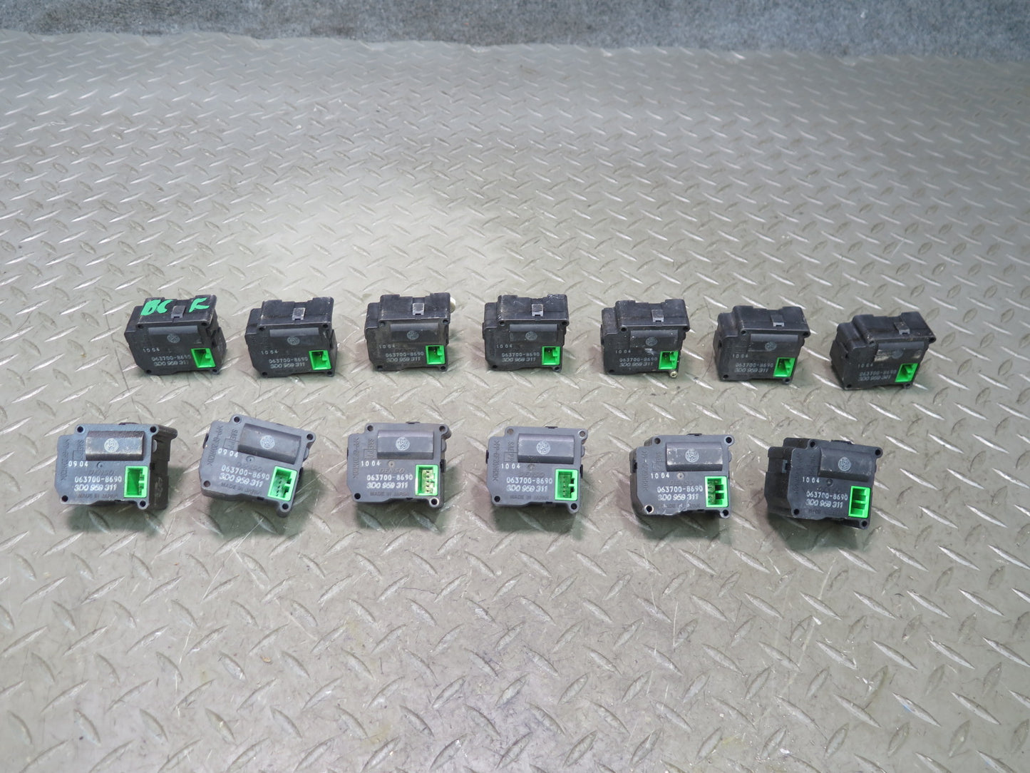 03-10 Bentley Continental GT A/C Heater Flap Door Actuator Servo Motor Set of 13