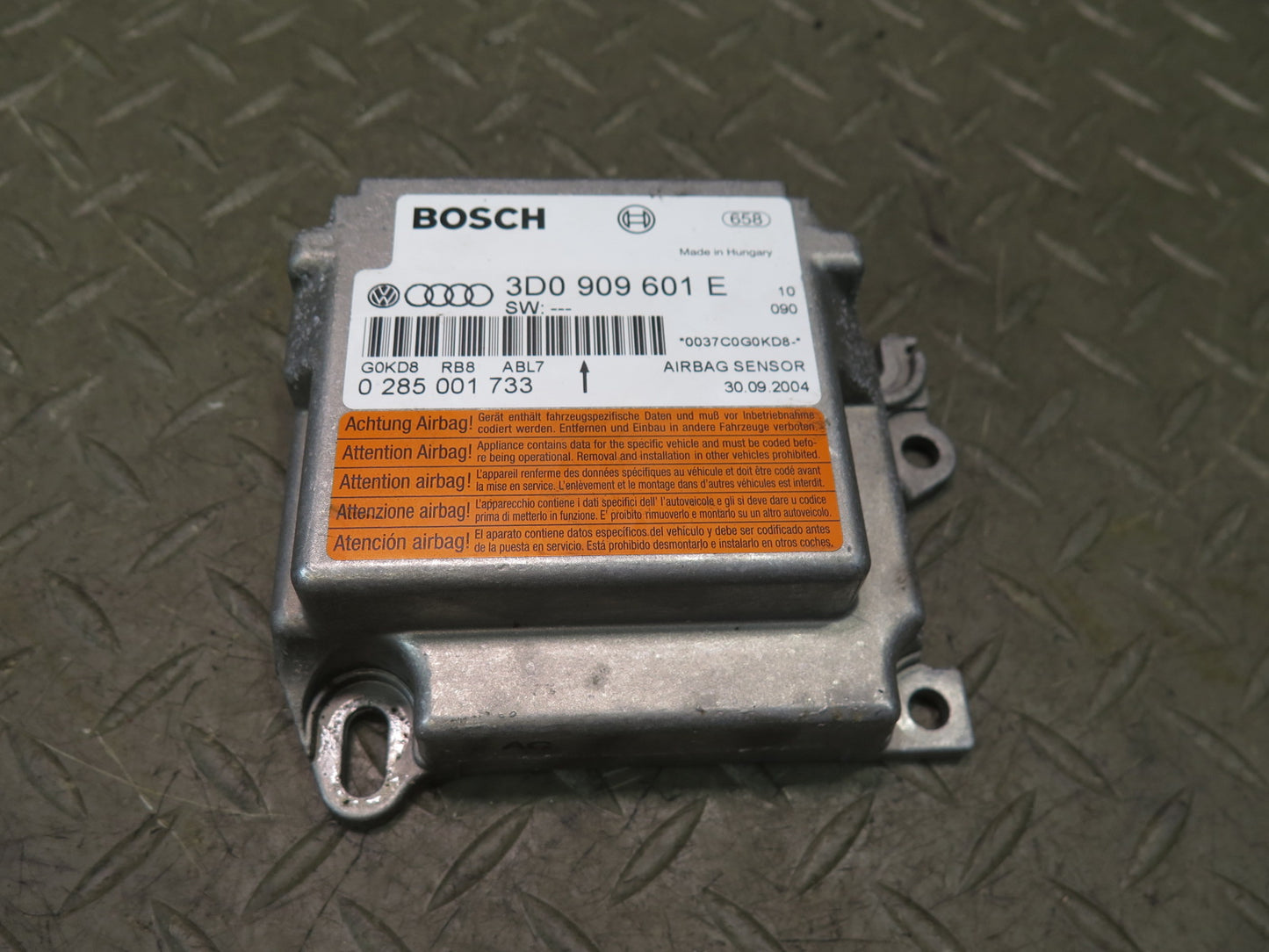 03-05 BENTLEY CONTINENTAL GTC SRS AIRBAG CONTROL MODULE UNIT 3D0909601E OEM