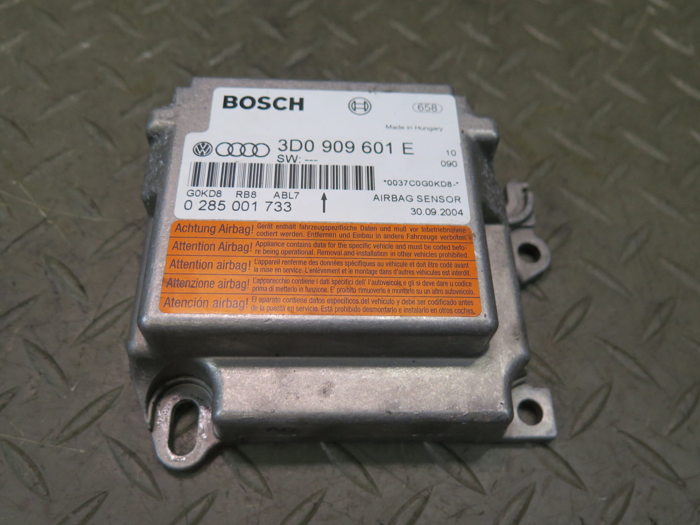 03-05 BENTLEY CONTINENTAL GTC SRS AIRBAG CONTROL MODULE UNIT 3D0909601E OEM