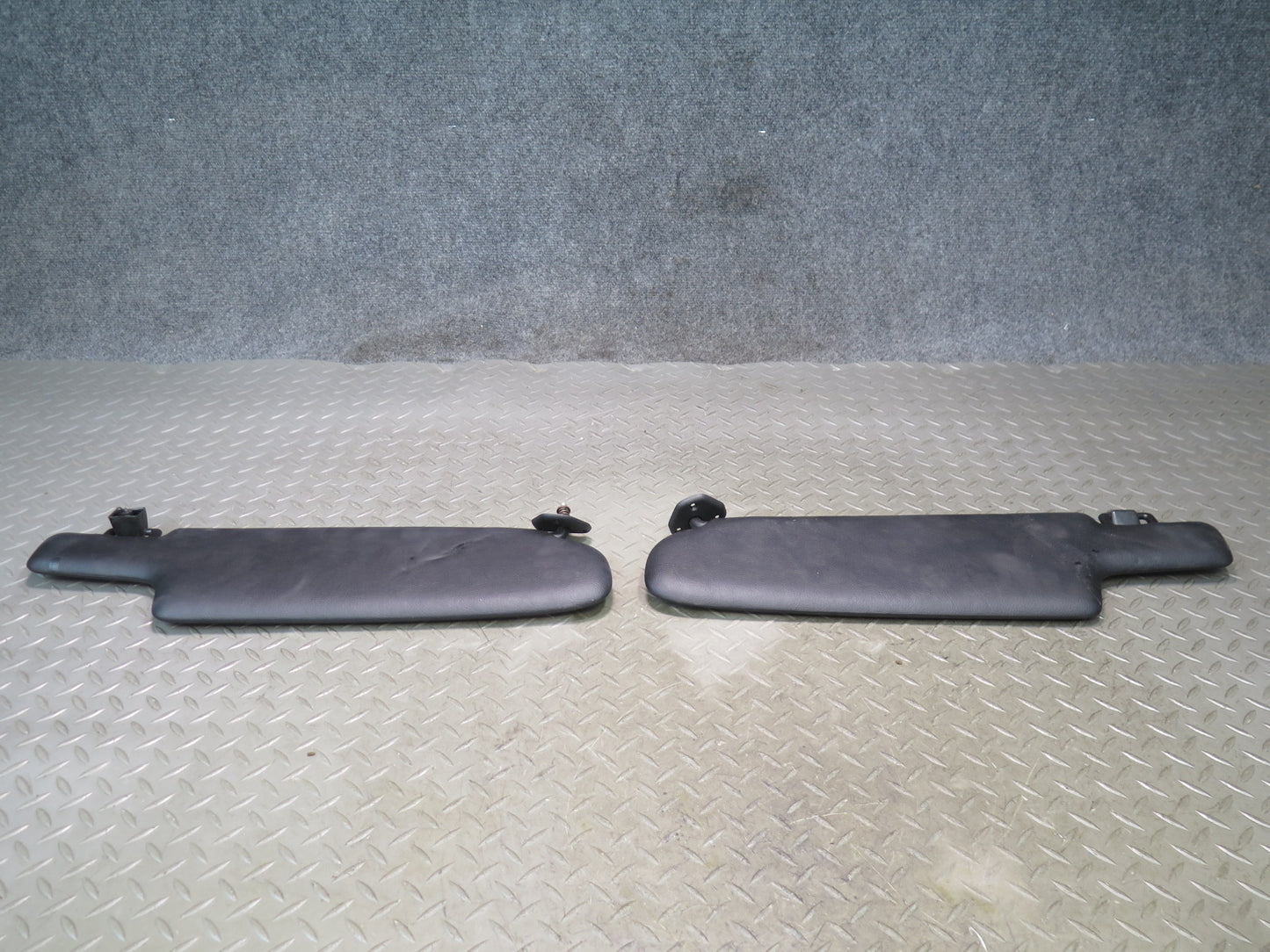1984-1991 Porsche 928 Front Left & Right Side Sun Visor Shade Black Set of 2