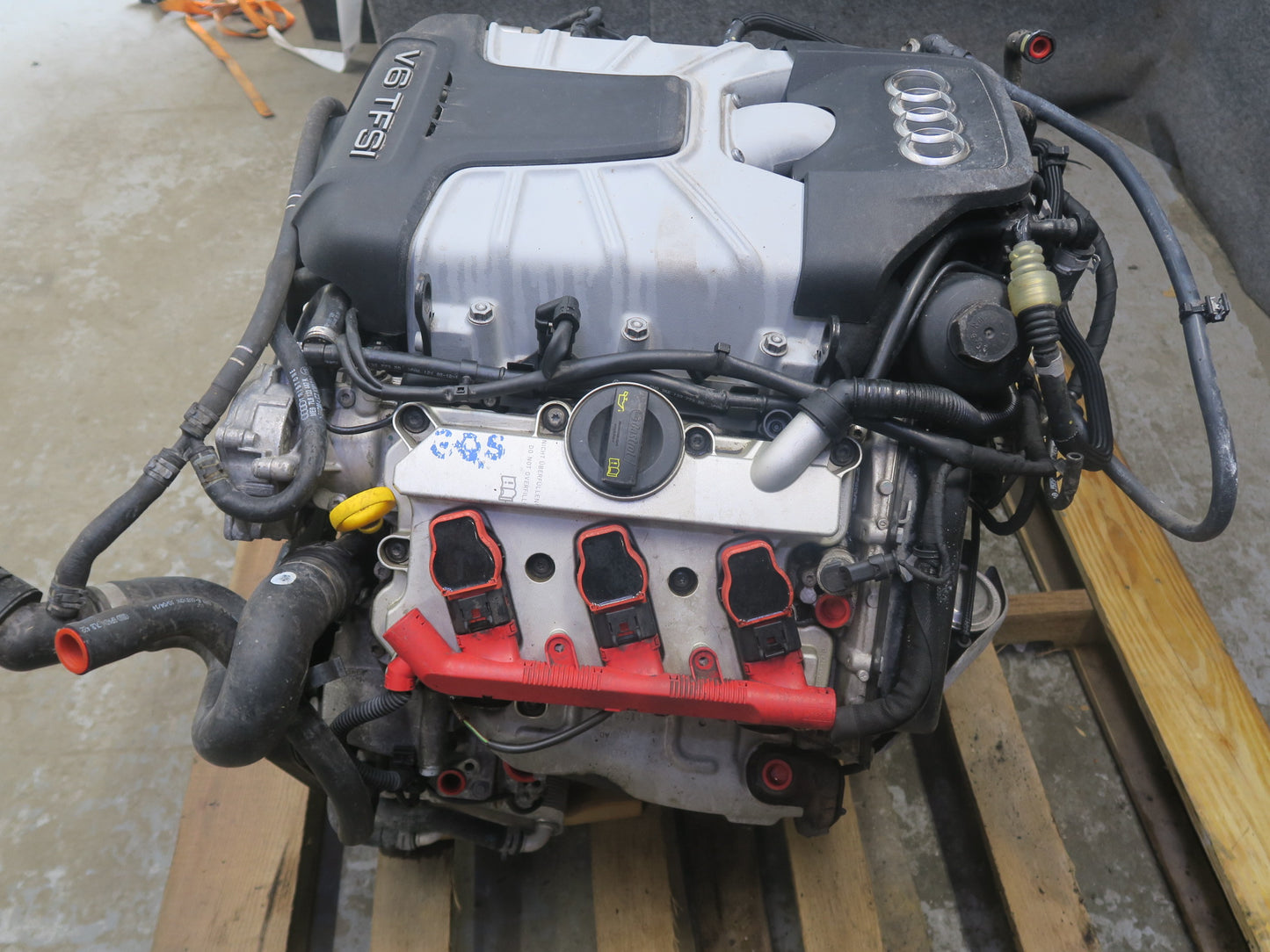 13-15 Audi 4L Q7 3.0L AWD Ctwb VIN G 5th Digit Engine Motor w Turbos 154k Miles