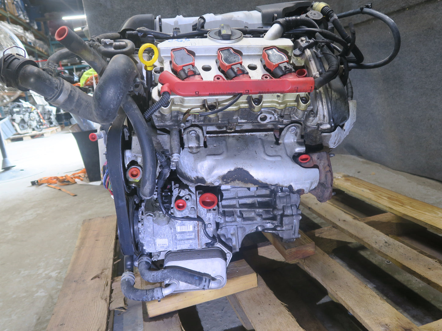 13-15 Audi 4L Q7 3.0L AWD Ctwb VIN G 5th Digit Engine Motor w Turbos 154k Miles