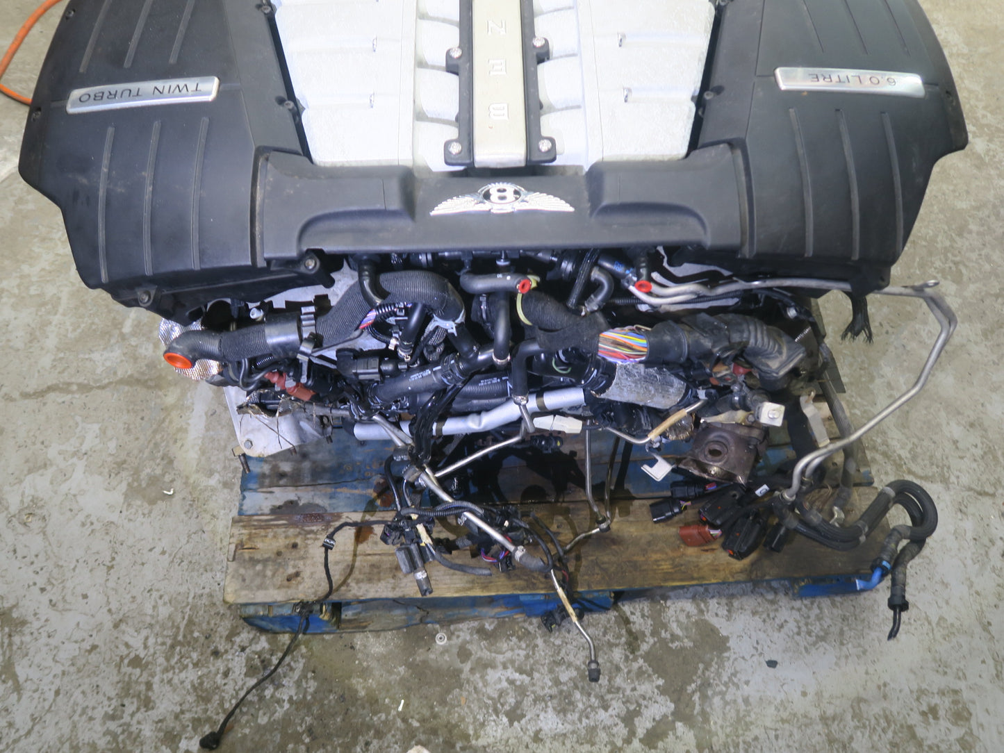 03-10 Bentley Continental AWD 6.0L BEB Complete Engine Motor w Turbos 49k Miles