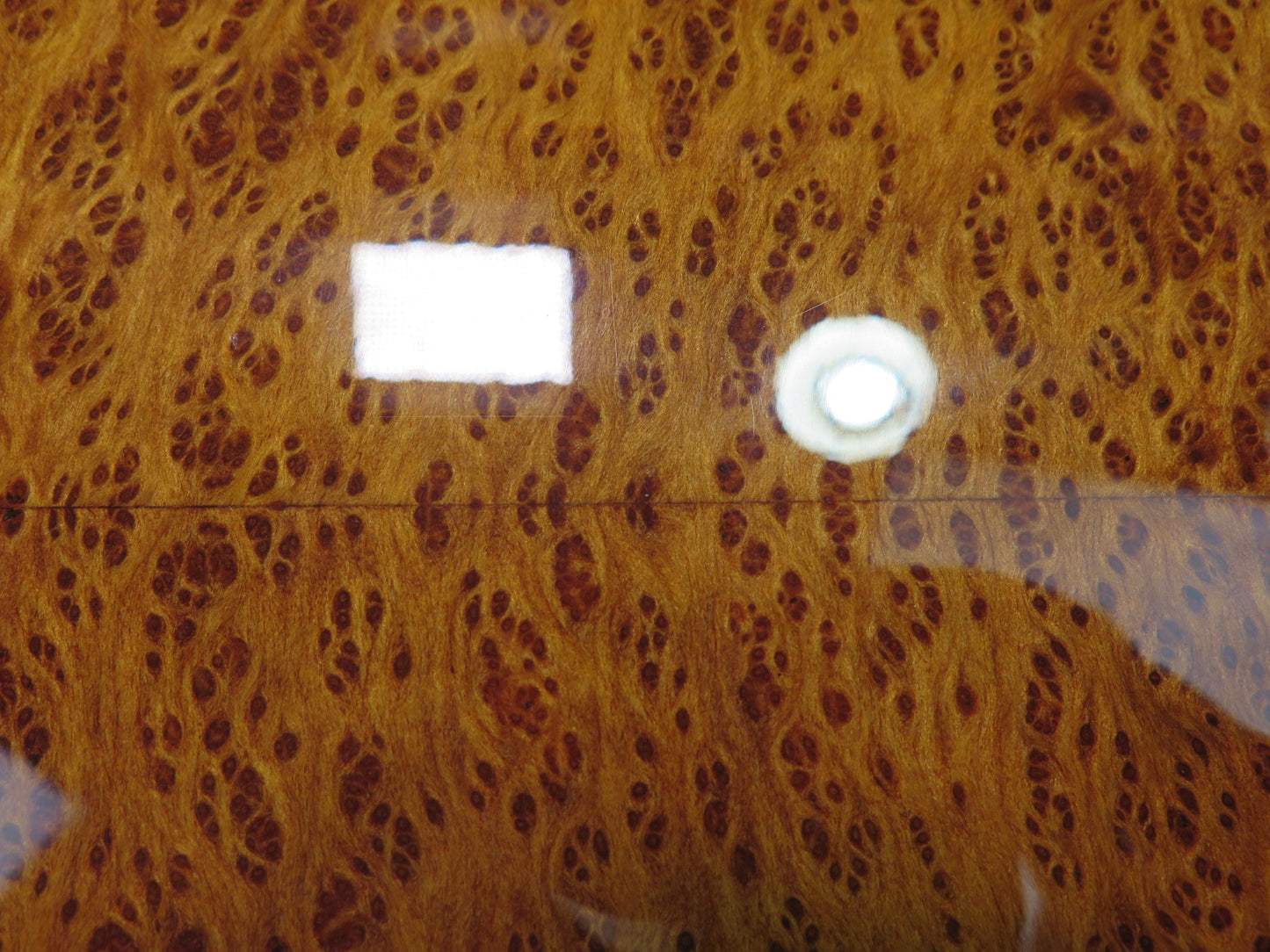 03-10 Bentley Continental GT Rear Center Console Armrest Wood Trim Bezel Panel