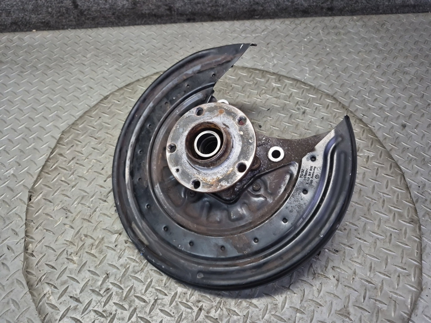 03-10 Bentley Continental GT Rear Left Spindle Knuckle Wheel Hub Bearing