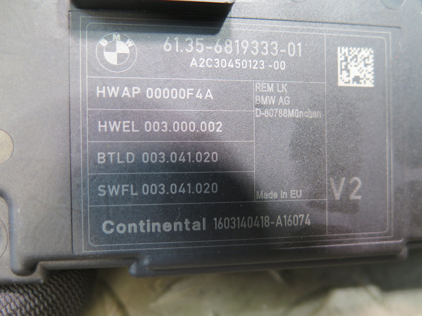 2015-2020 BMW F32 F33 F82 F83 M4 Rear BCM BCU Body Control Module 6819333