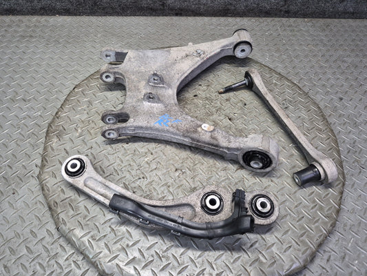 03-10 Bentley Continental GT Rear Left Suspension Lower Control Arm Set of 3