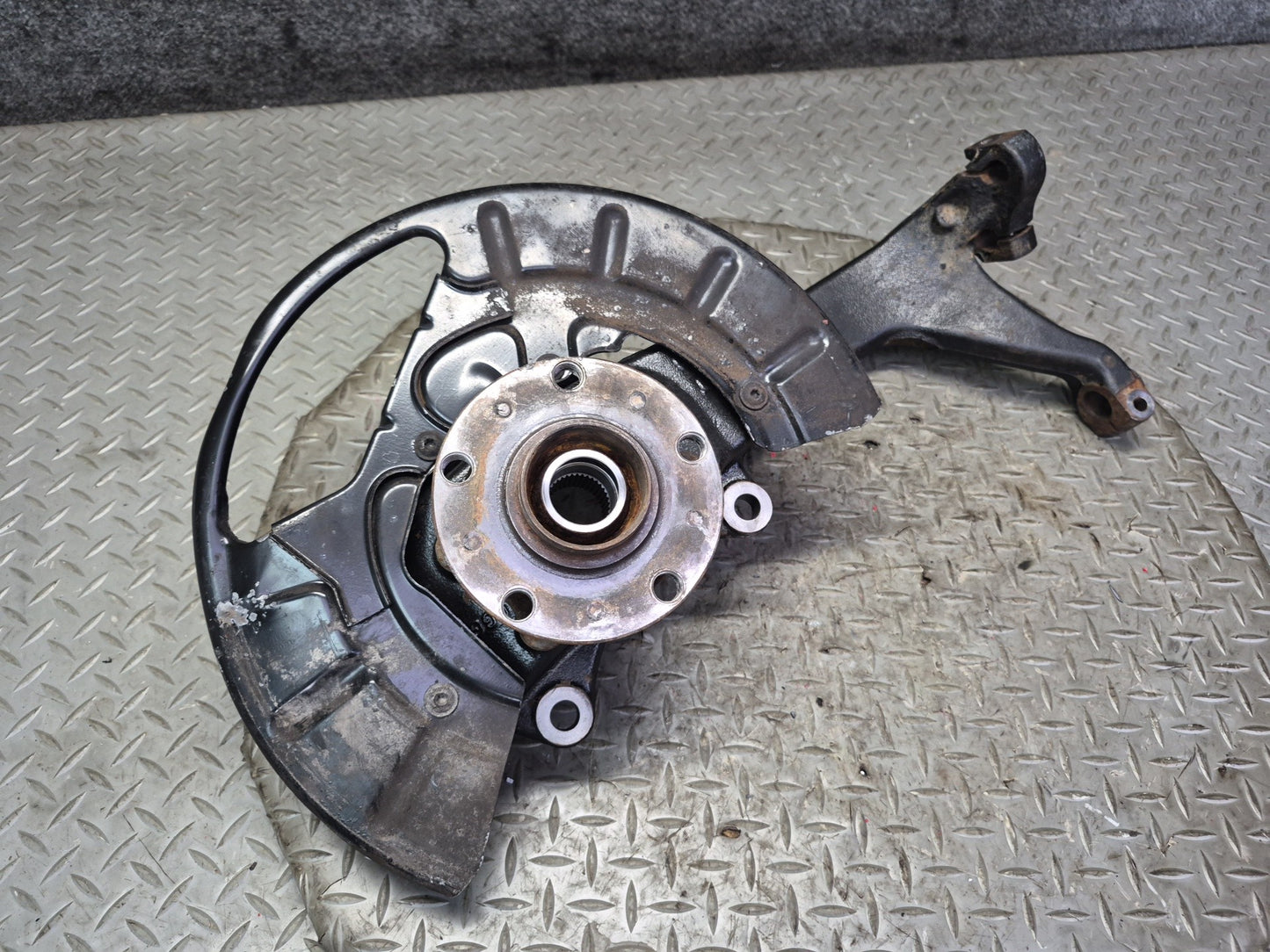 03-10 Bentley Continental GT AWD Front Left Spindle Knuckle Wheel Hub Bearing