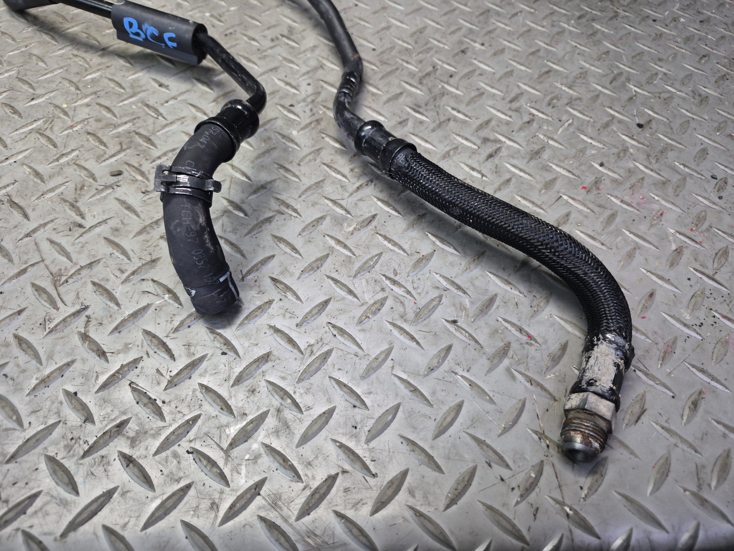 03-10 Bentley Continental GT A/T Transmission Oil Cooler Hose Pipe Line Set