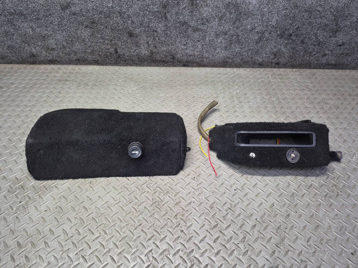 1984-1995 Porsche 928 Left & Right Side Carpet Trim Panel w Hatch Release Switch