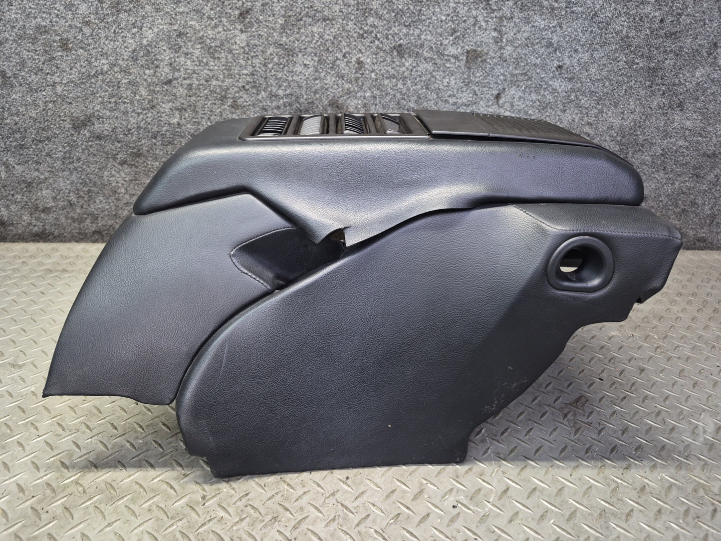 1984-1991 Porsche 928 S Rear Center Console Arm Rest Storage Compartment Black