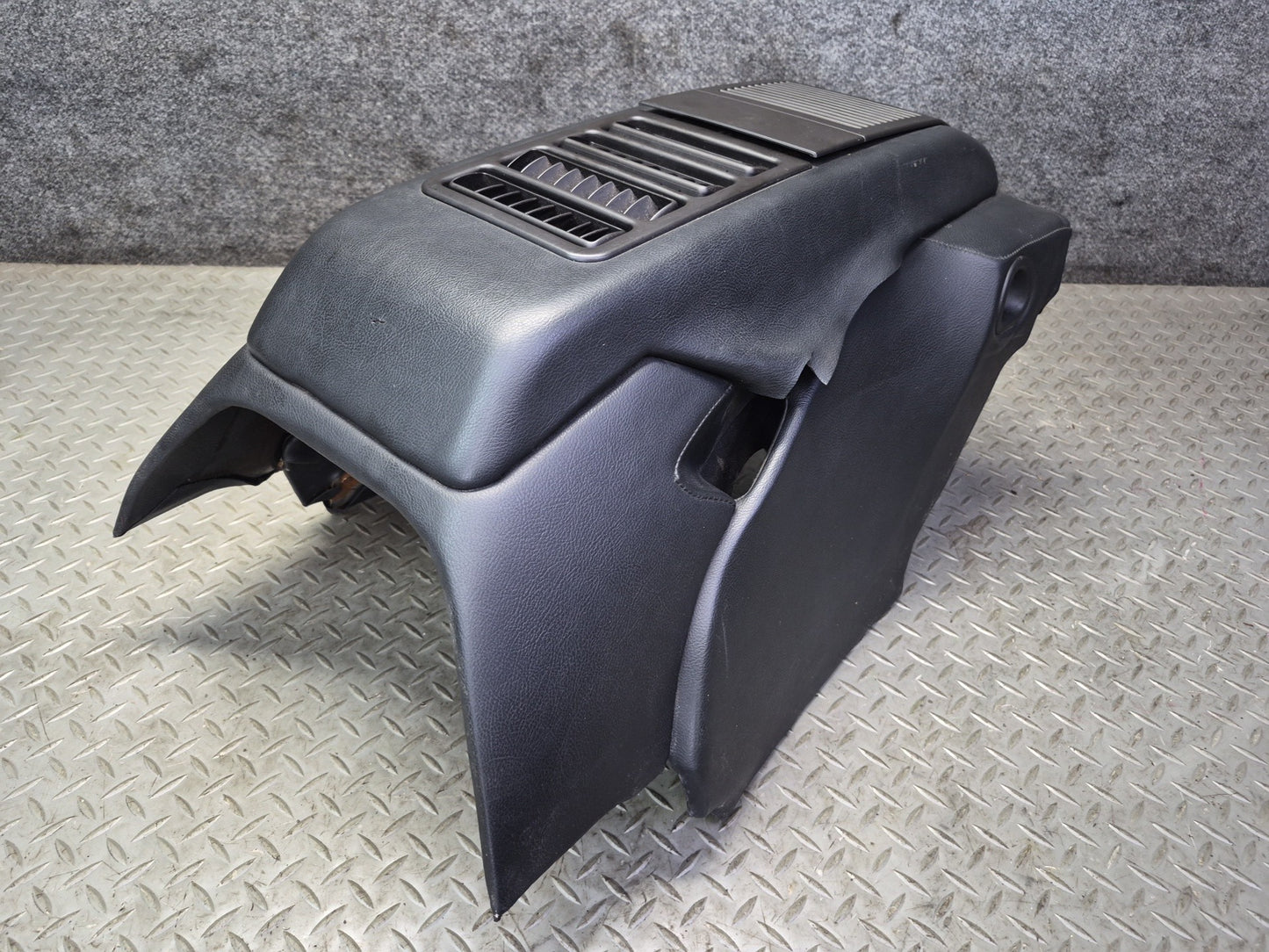 1984-1991 Porsche 928 S Rear Center Console Arm Rest Storage Compartment Black