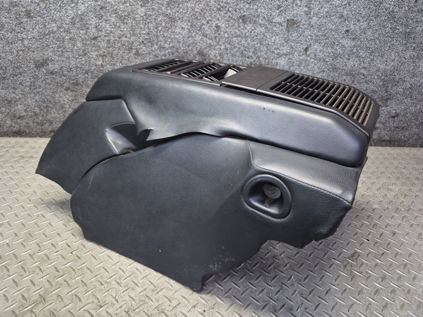 1984-1991 Porsche 928 S Rear Center Console Arm Rest Storage Compartment Black