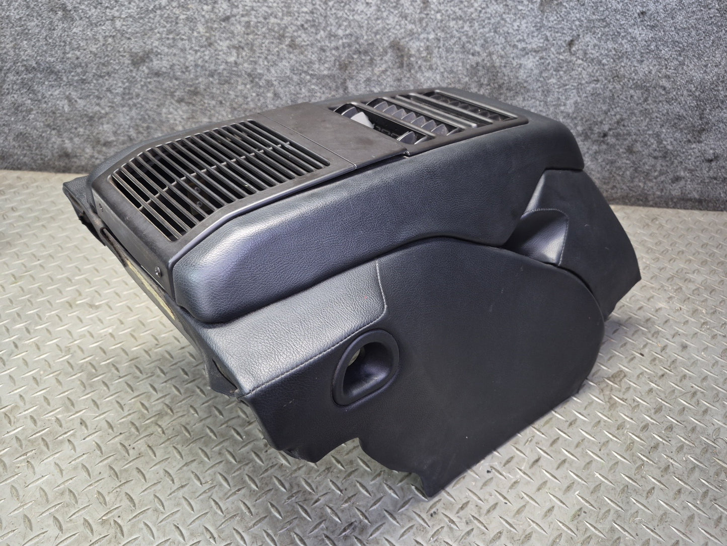 1984-1991 Porsche 928 S Rear Center Console Arm Rest Storage Compartment Black