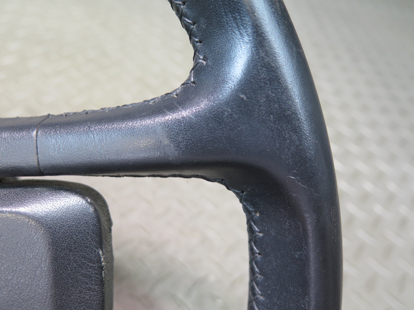 1984-1989 Porsche 928 S Leather Steering Black W/ Horn Pad Cover
