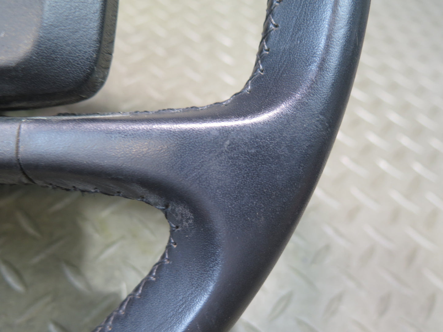 1984-1989 Porsche 928 S Leather Steering Black W/ Horn Pad Cover