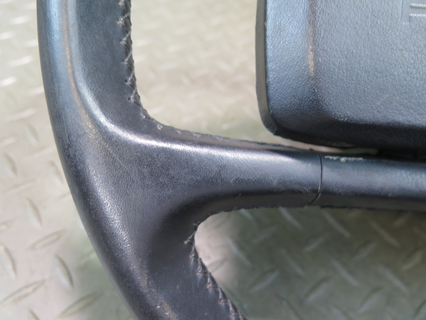 1984-1989 Porsche 928 S Leather Steering Black W/ Horn Pad Cover